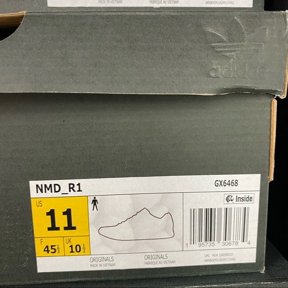 Adidas Originals NMD R1 Green Black Trainers Running Shoe Sneaker Men Sz - Picture 8 of 15